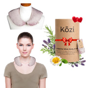Kozi Soothing Neck Wrap - Microwave Heat Pad/ Cooling Neck Wrap: